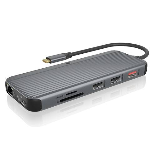 ICY BOX USB-C® docking station IB-DK4060-CPD, 1 zu 12 USB Type-C® Notebook DockingSt. Compatible with (brand): Universal