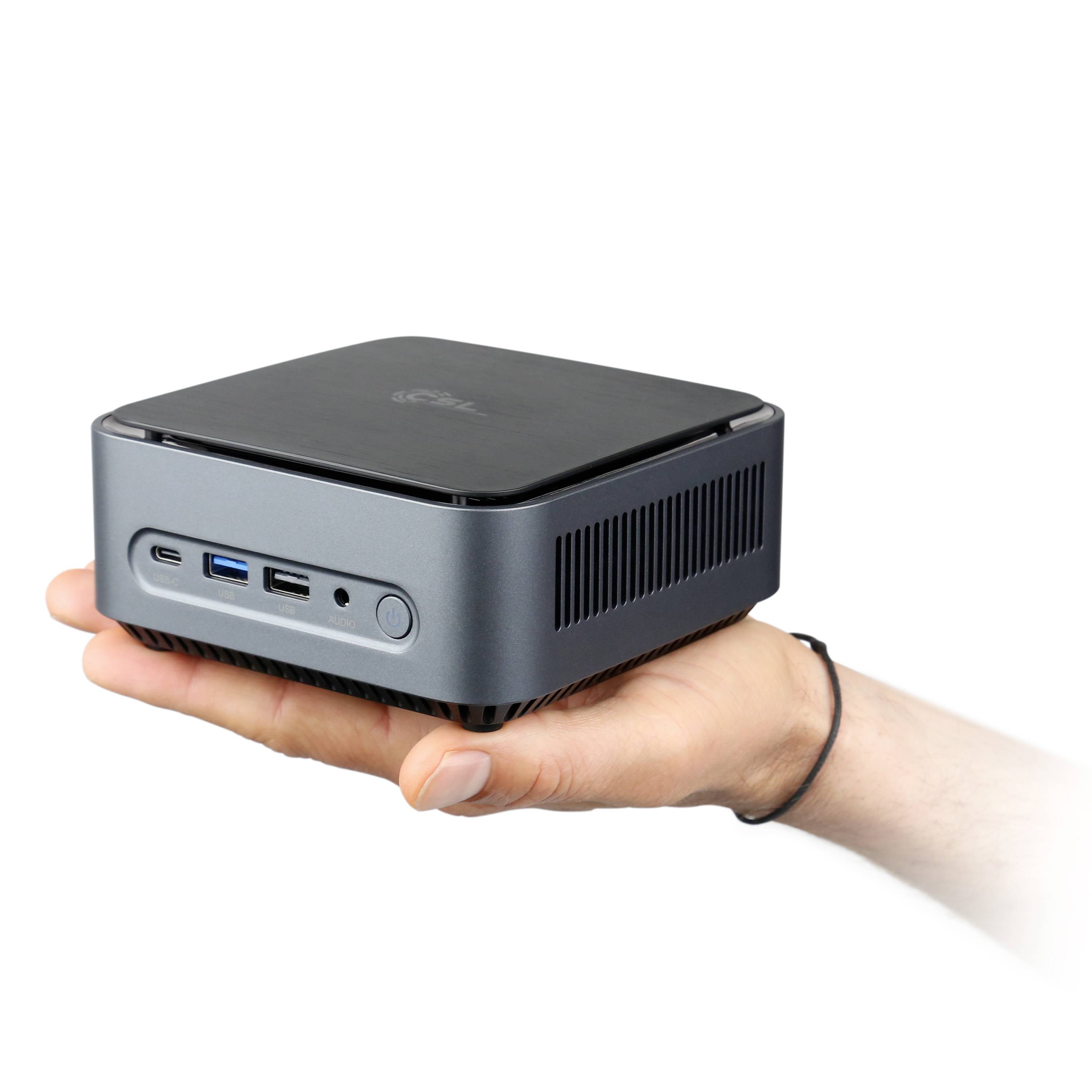 CSL Computer Mini PC Narrow Box Premium Intel® Pentium® Silver N6000 8 GB RAM 500 GB SSD Intel UHD graphics Win 11 Home -2