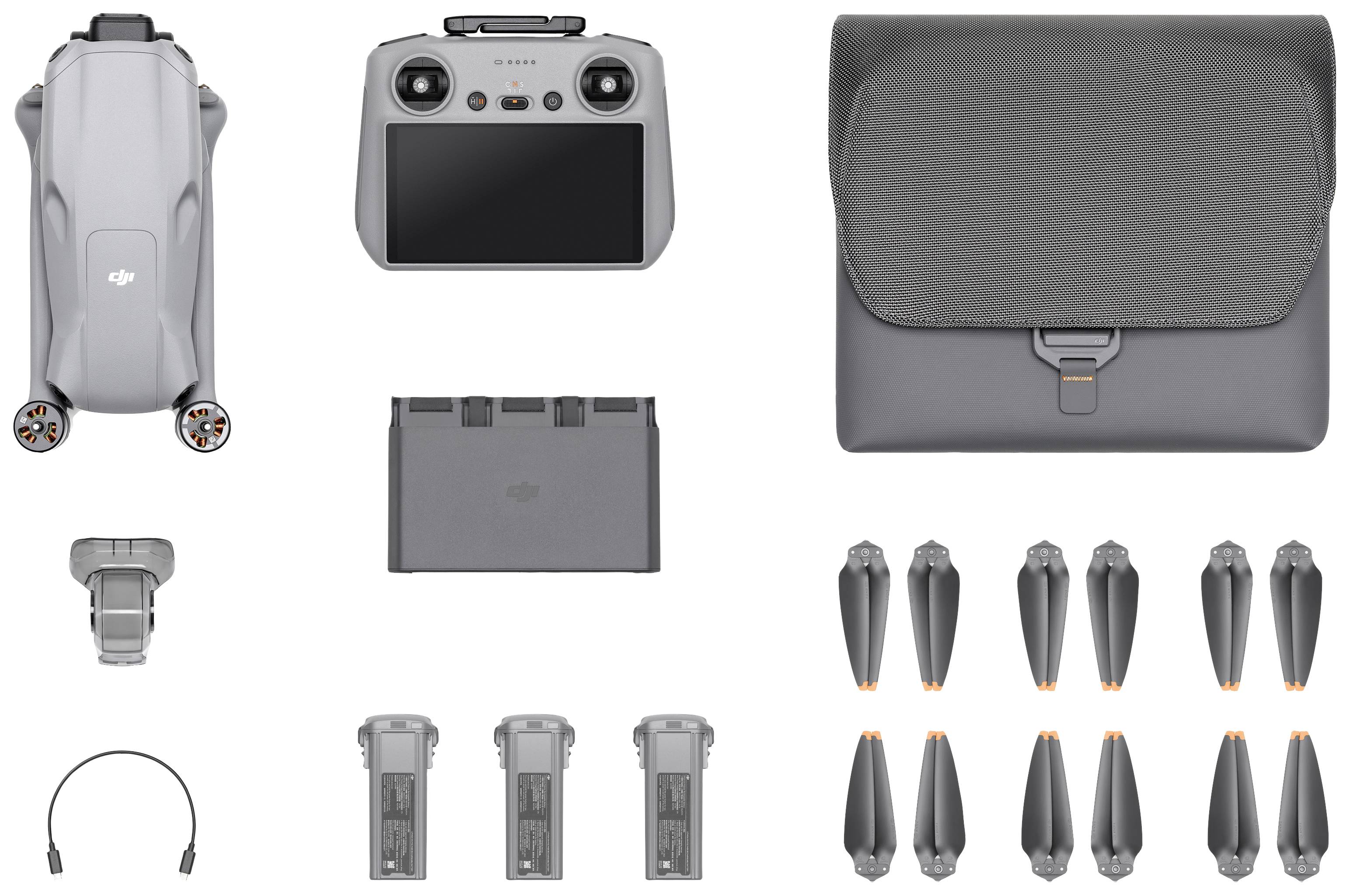 'Drone Equipment: Drone Body, Remote Control, Batteries, Propellers and Carry Case. Complete Set for Drone Flights.'