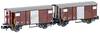 Hobbytrain H24202 N 2pc set covered goods wagon K2 of SBB
