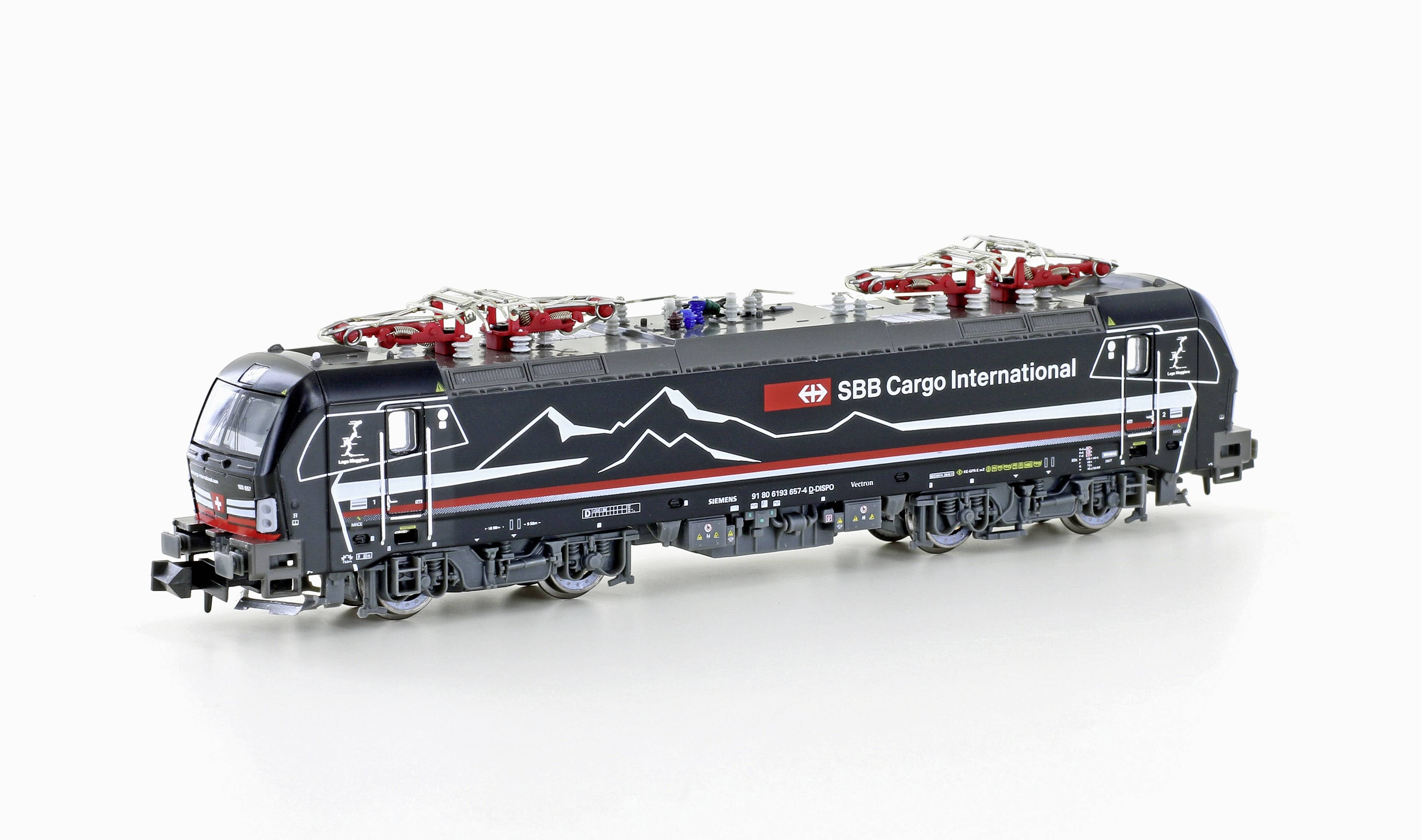 Image of Hobbytrain H30169 N series 193 657 Vectron electric locomotive of SBB Cargo/Shadowpier