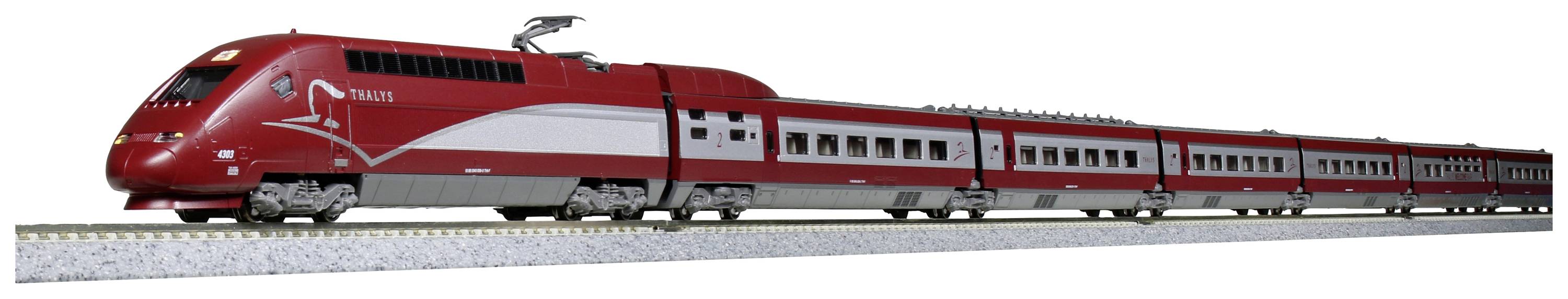 Image of KATO by Lemke K101658 N train set TGV Thalys PBKA, 10-part The SNCF/SNCB