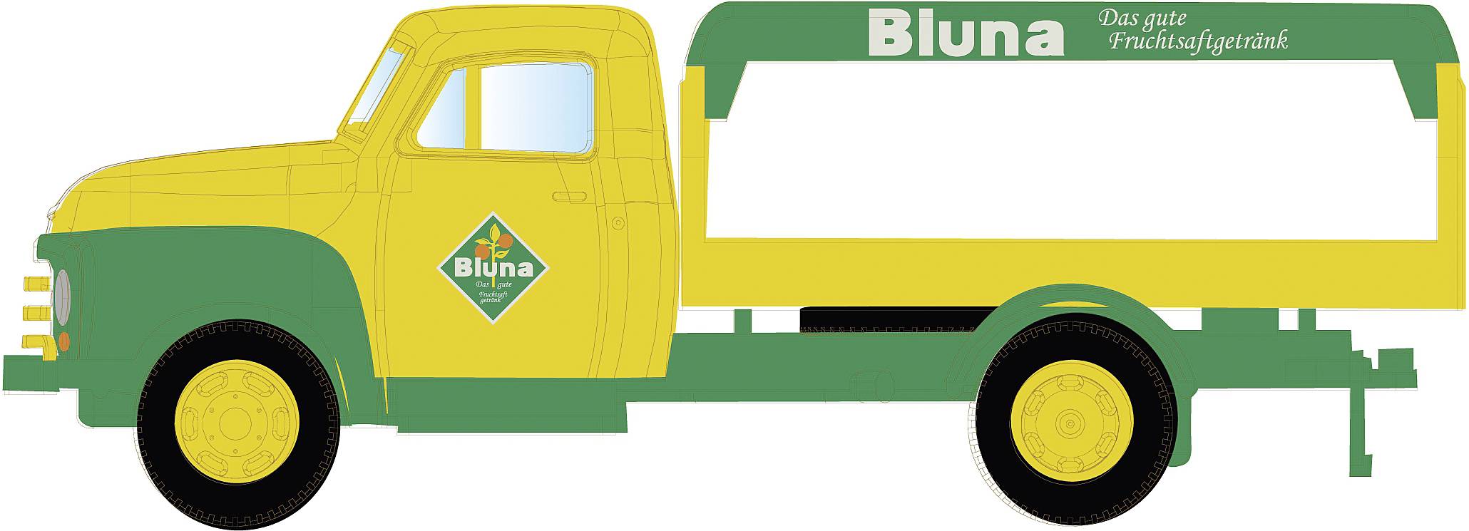 Minis by Lemke LC3237 N HGV Opel Blitz drinks platform Bluna