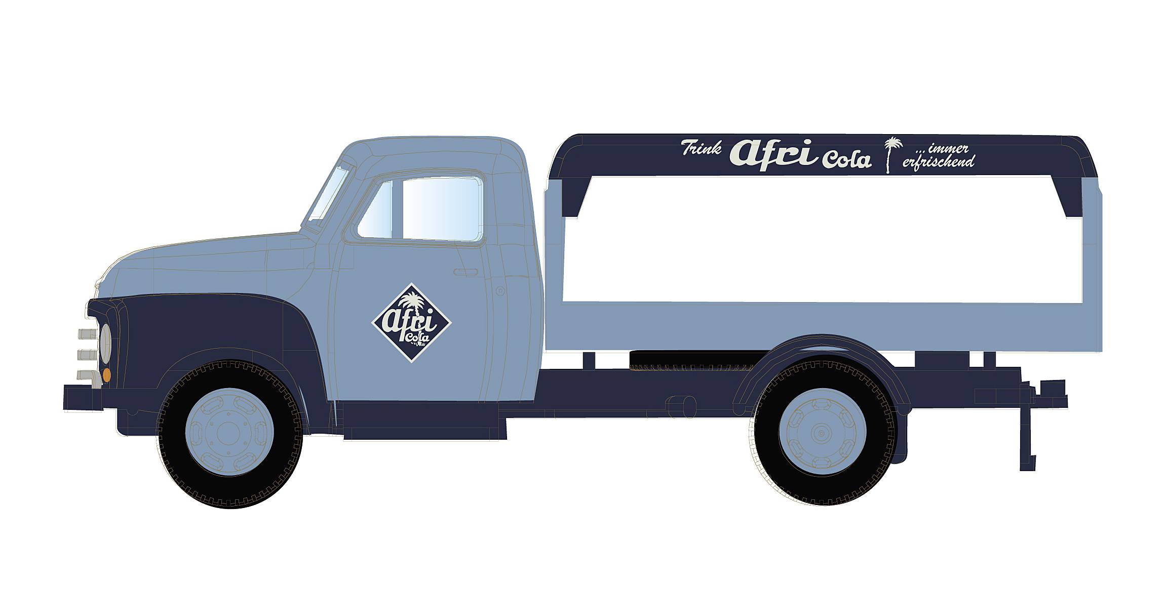 Minis by Lemke LC3238 N HGV Opel Blitz drinks pallet Afri Cola