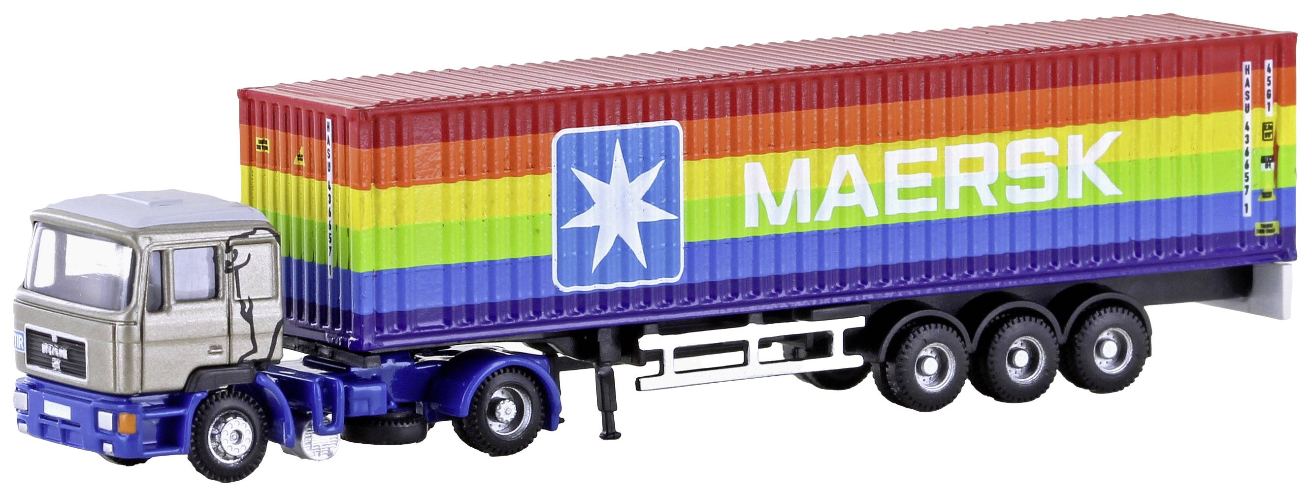 Image of Minis by Lemke LC4066 N HGV MAN F90 container-semi-trailer MAERSK