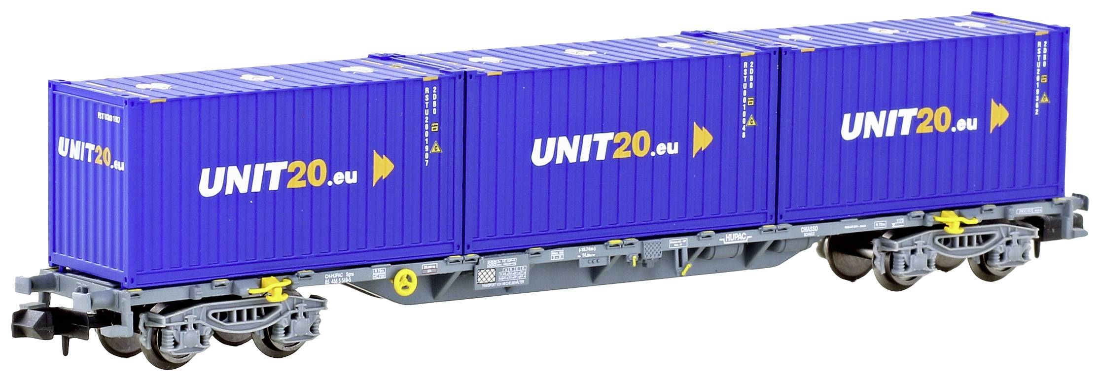 MF TRAIN MF33444 N Container wagon Sgns HUPAC of SBB