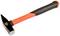 A club hammer with a black rubber grip and orange handle, suitable for construction work or DIY projects.