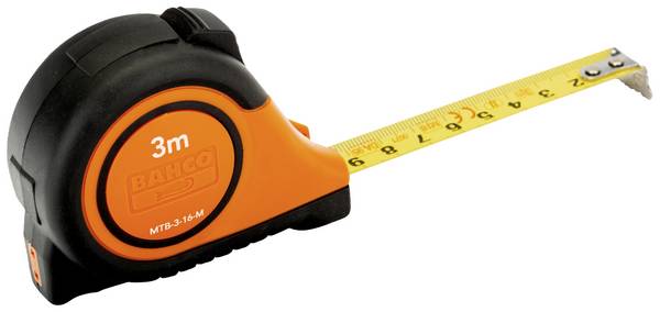 Bahco MTB-3-16-M Tape measure 3 m Carbon steel