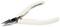 Hand Tool: Lindström pliers with white handles, suitable for precise work such as jewellery making or electronics repairs.
