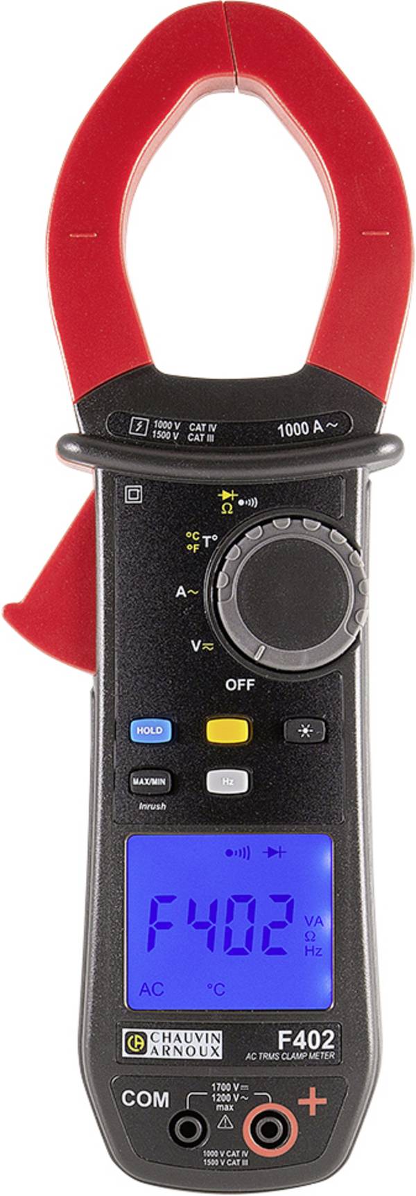 Chauvin Arnoux F402 Clamp meter Digital Splashproof (IP54) CAT III 1500 V, CAT IV 1000 V Display (counts): 10000