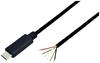 USB-C connection cable USB-C PD 100Watt Series 10080123 BKL Electronic Content: 1 pc(s)