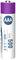 White AAA battery with a purple cap, labelled: 'TYPE: 500, Min. 400 mAh, 1.5V'.