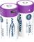 Two purple-white C-type batteries with 'ANSMANN' printed on them, 2500 mAh and 1.5 V.