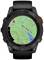 A watch with GPS mapping shows hiking trails, contour lines, and orientation arrows. The 'Glacier Gorge Trail' and place names like 'Glacier Creek' are visible.