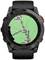 A GPS watch displays a map with a route along the 'Powerline Trail', passing by 'Bridge', 'Aid Station' and 'Energy Gel'.