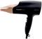 Black Panasonic hair dryer with copper-coloured nozzle and side-mounted controls. Model EH-NA65 with nano technology.