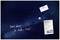 A starry sky forms the background. A note reads: 'Don't forget Dr. Miller 14:00'. Two sheets of paper are visible on the right.