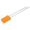 Kingbright LED wired Amber Rectangular 2 x 5 mm 5 mcd 110 ° 30 mA 2 V