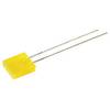 Kingbright LED wired Yellow Rectangular 7 x 2.5 mm 8 mcd 110 ° 30 mA 2.1 V