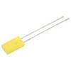 Kingbright LED wired Yellow Rectangular 2 x 5 mm 8 mcd 110 ° 30 mA 2.1 V