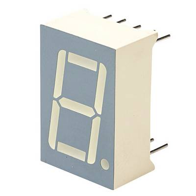A seven-digit LED display shows the number zero. The casing is rectangular and the connections are visible on the side.