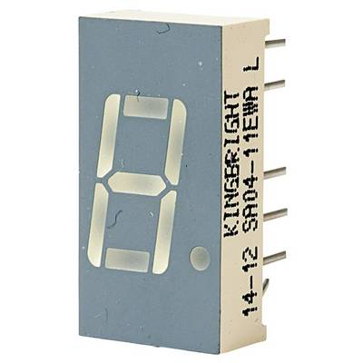 A digital 7-segment display shows the number '8'. On the side it reads 'KINGBRIGHT 14-12 SA04-11EWA L'.