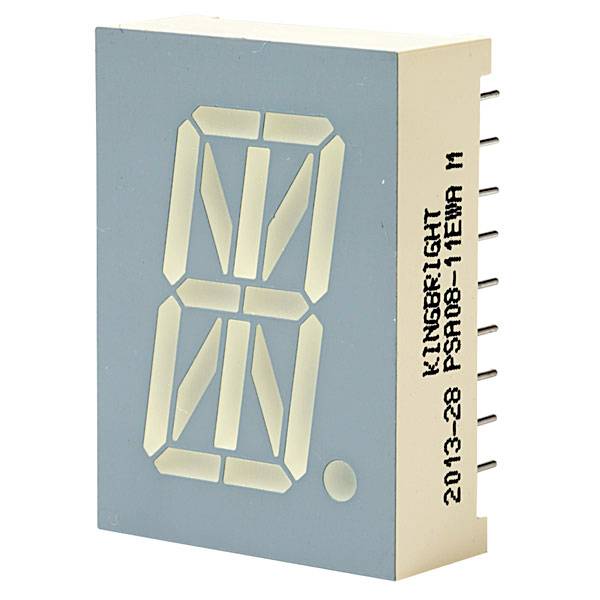 Kingbright Seven-segment display Red 2 V PSA08-11EWA-0