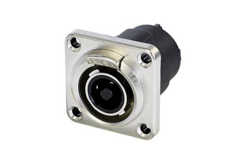 Neutrik NLT4FPXX Audio jack Plug, straight Number of pins: 4 Black, Silver 1 pc(s)