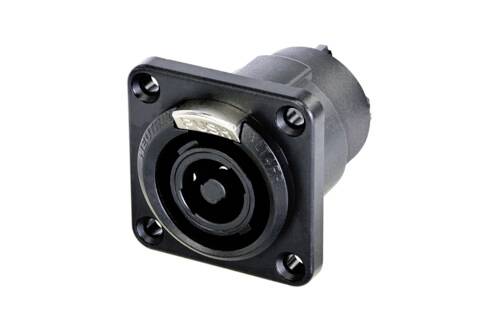 Neutrik NLT4FPXX-BAG Audio jack Plug, straight Number of pins: 4 Black 1 pc(s)