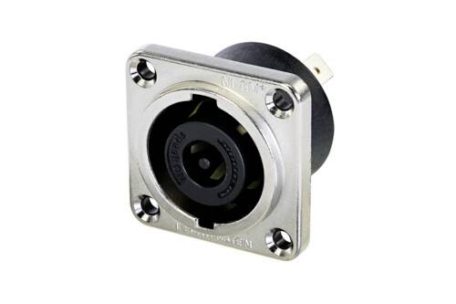 Neutrik NLT8MPXX Audio jack Sleeve socket, straight pins Number of pins: 8 Black, Silver 1 pc(s)