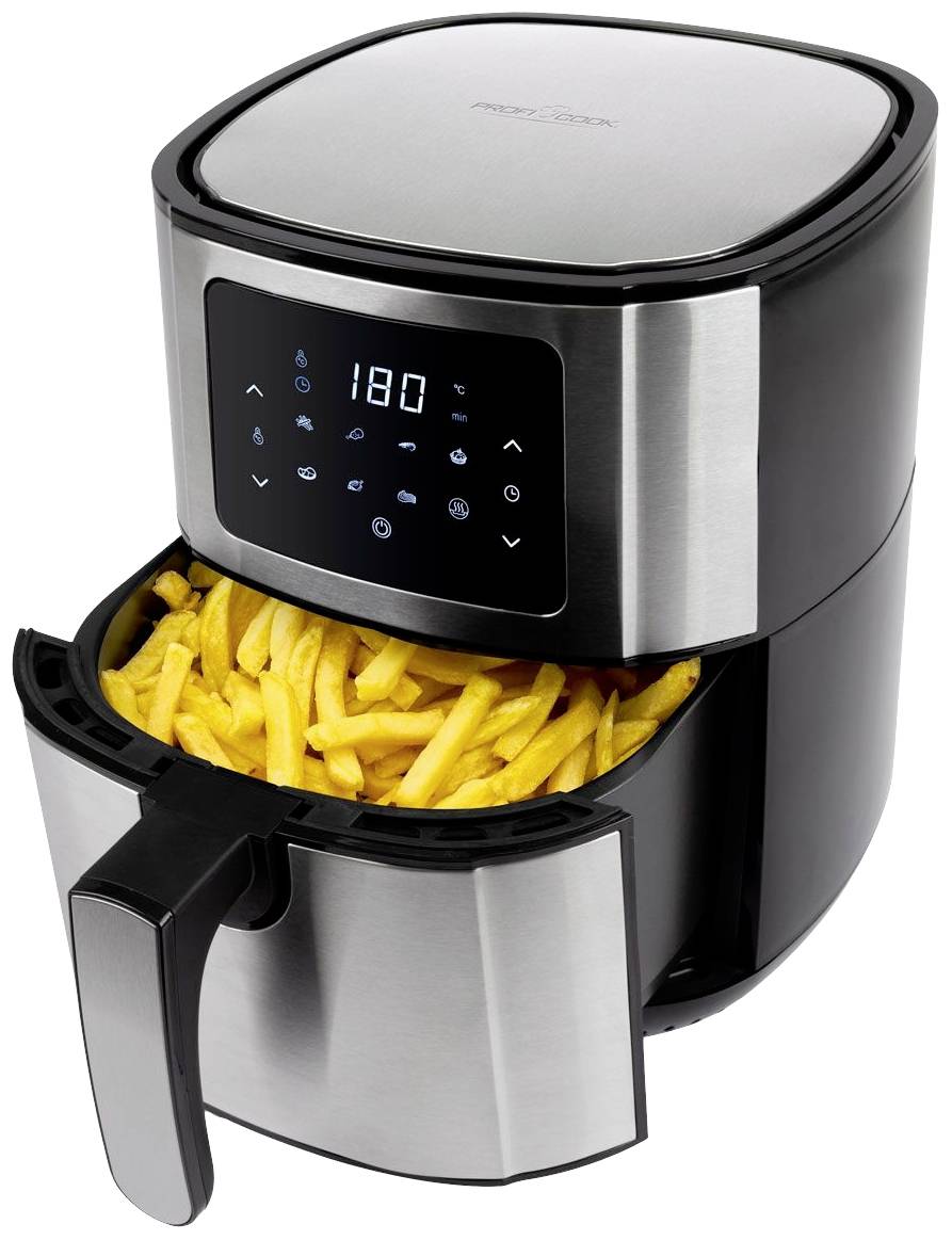 Profi Cook PC-FR 1239 H Air fryer 5.5 l Stainless steel, Black