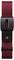 Red and black Polar heart rate monitor chest strap with a central sensor module.