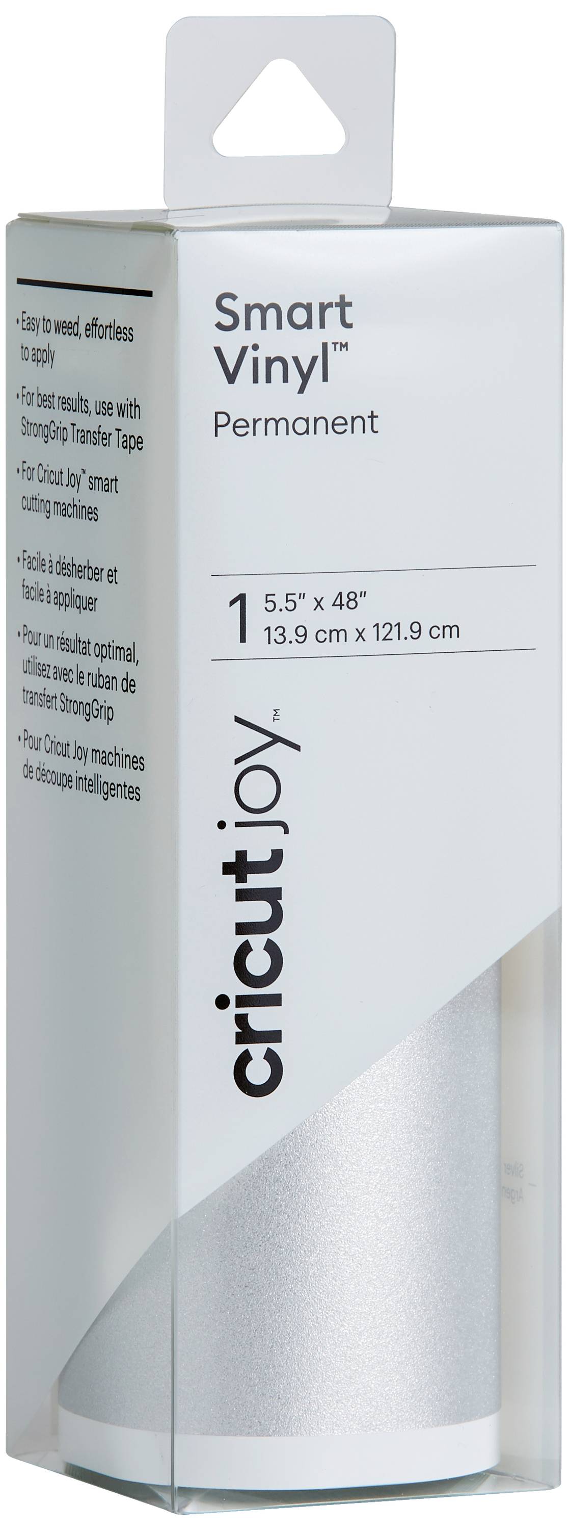 Cricut Joy™ Smart Vinyl Permanent Film Glitter effect, Silver