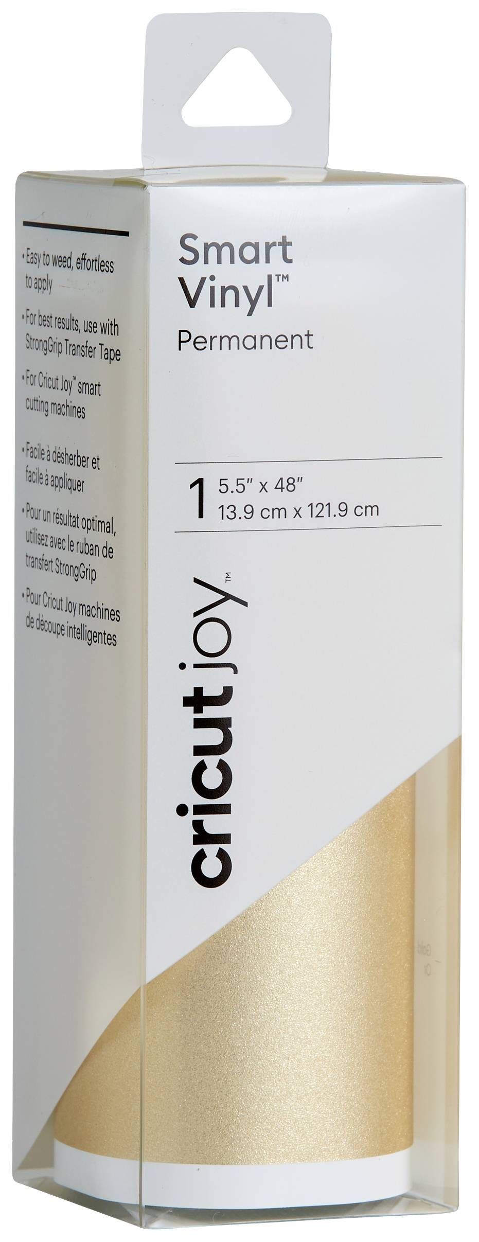 Cricut Joy™ Smart Vinyl Permanent Film Glitter effect, Gold