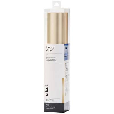 Golden vinyl roll, packaged in a white box with the label 'Smart Vinyl'. Suitable for Cricut Explore 3 and Cricut Maker 3.