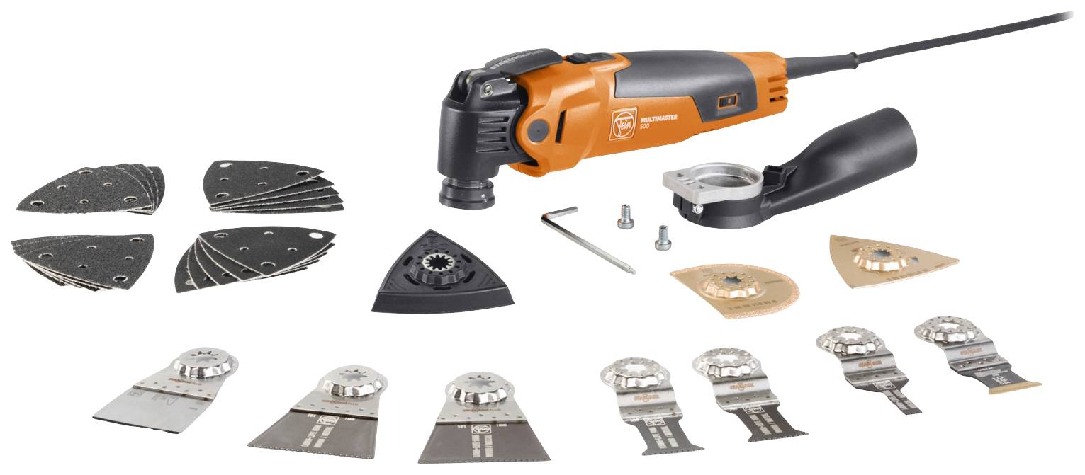 Fein Multimaster MM 500 Plus Top 72296770000 Multifunction tool incl. case 32-piece 350 W