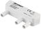A white adapter with three connection ports, bearing the inscription 'VOLTCRAFT', model number VC871-3, and CE marking.