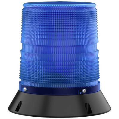 Blue warning light with a black base, commonly used on emergency and response vehicles.
