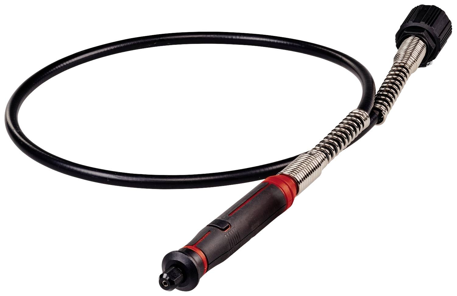 A flexible cleaning tool with a hose and handle, commonly used for cleaning drains or narrow pipes.