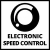 A black symbol shows a stylised wheel above the text 'Electronic Speed Control'. It symbolises speed regulation.