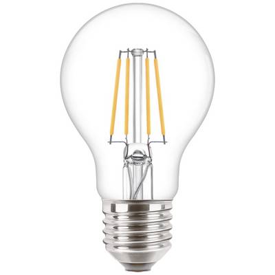 A LED light bulb with visible filaments and a screw cap, which appears modern and energy-efficient.