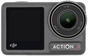 DJI Osmo Action 4 Standard Combo Action camera 4K, Ultra HD, Wi-Fi, Dual screen, Waterproof, Touchscreen, Slow Motion, Dustproof, Frost-resistant, Interval shooting, Image stabilizer, 2.7K, Full HD, Slow Motion/Time Lapse