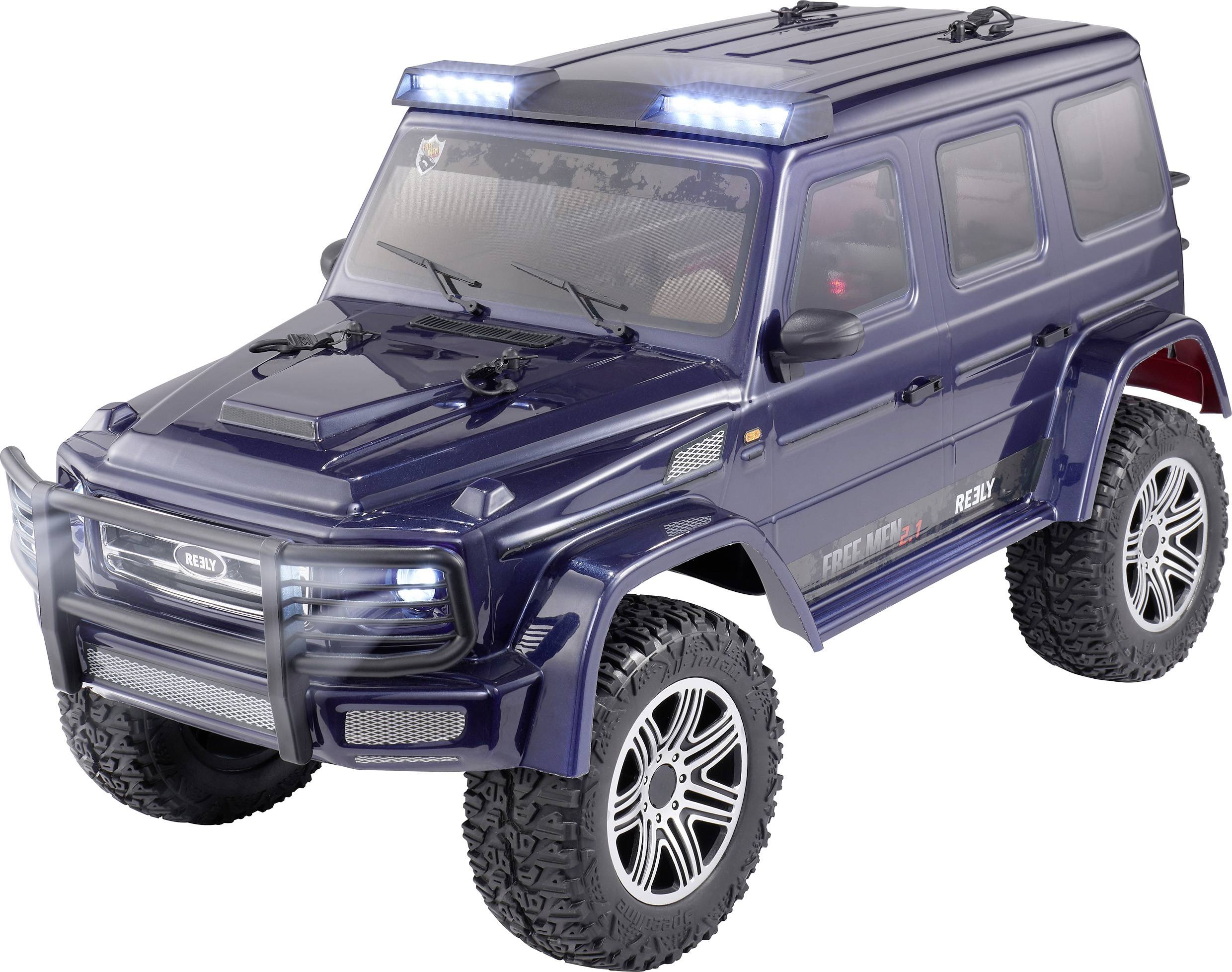 Reely FREE MEN 2.1 Brushed 1:10 RC model car Electric Crawler 4WD 100% RtR 2,4 GHz Incl. batteries and charger