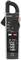 Zange-Multimeter shows 19.99 amperes. Functions: True RMS, AC/DC measurements, maximum current 100 A. Brand name at the top.