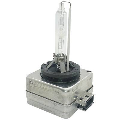 A high-intensity discharge (HID) lamp on a rectangular base. It is frequently used in car headlights for its high brightness and efficiency.