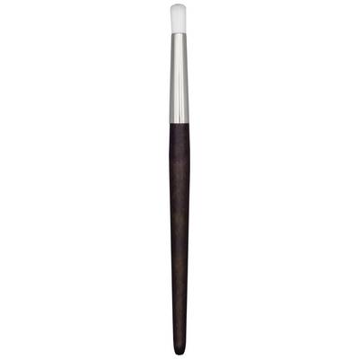 A long, slim brush with a metal and wooden handle. The bristle area is straight, dense and light in colour. Ideal for fine applications.