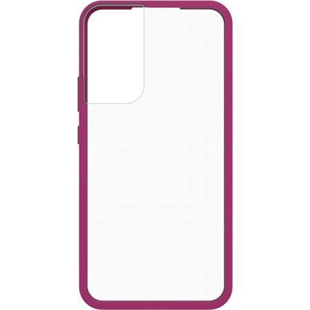 Lilac smartphone case with a slim border and transparent back.