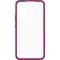 Lilac smartphone case with a slim border and transparent back.