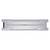 'Metallic RAM heatsink in silver colour with ventilation slots and crisp edges.'