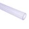 A transparent tube film lying on a white background. The film is smooth and evenly rolled.